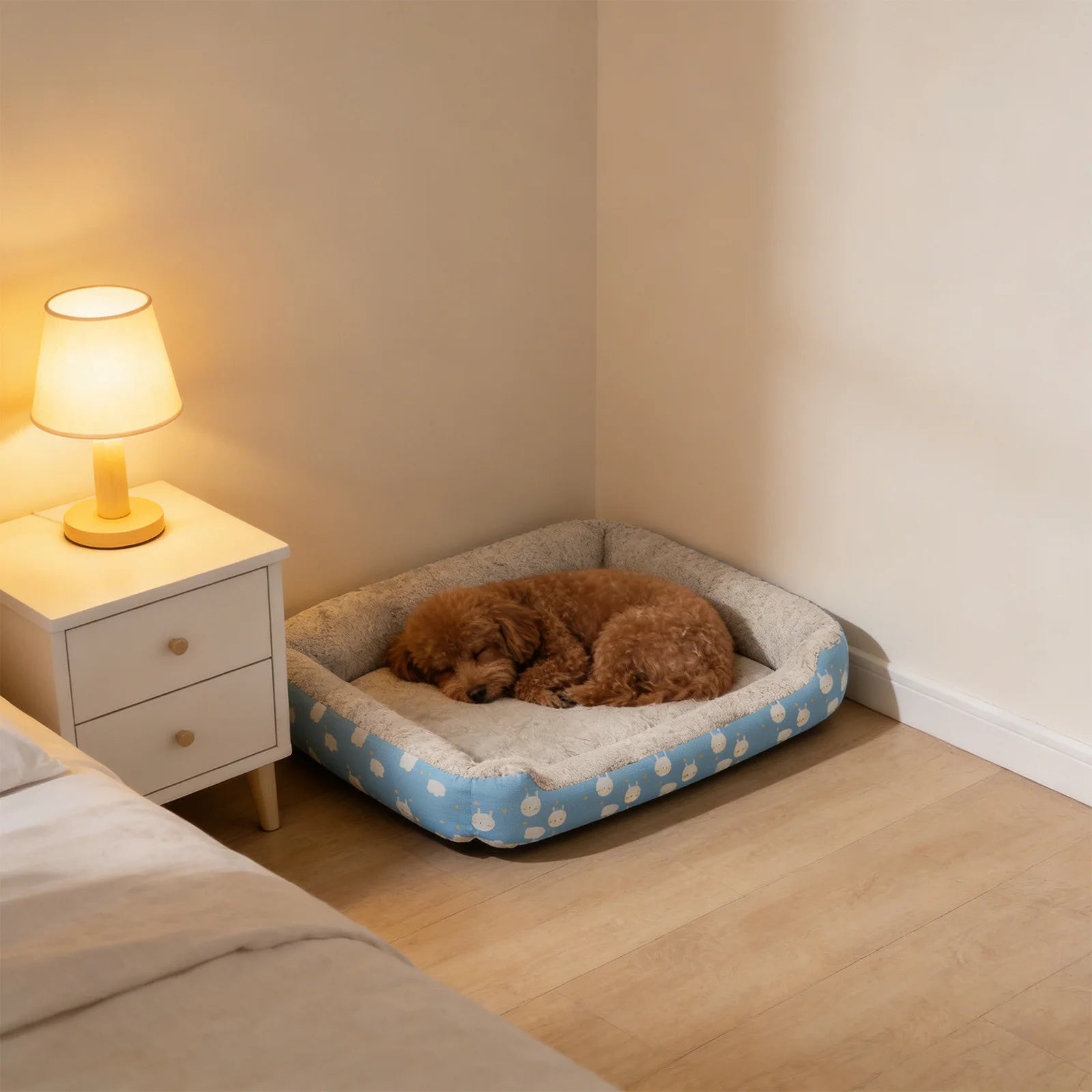 Warm Orthopedic Pet Bed Soft Sofa Mat Machine Washable Crate Pad All Season Cozy Pet Furniture for Indoor Dogs and Cats