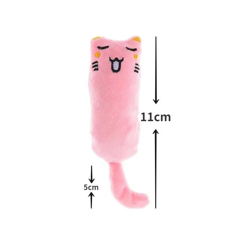 Pet Toy Rustle Sound Catnip Toy Cat Supplies Pet Cute Cat Toys Kitten Teeth Grinding Cat Plush Thumb Pillow Pet Products Gatos