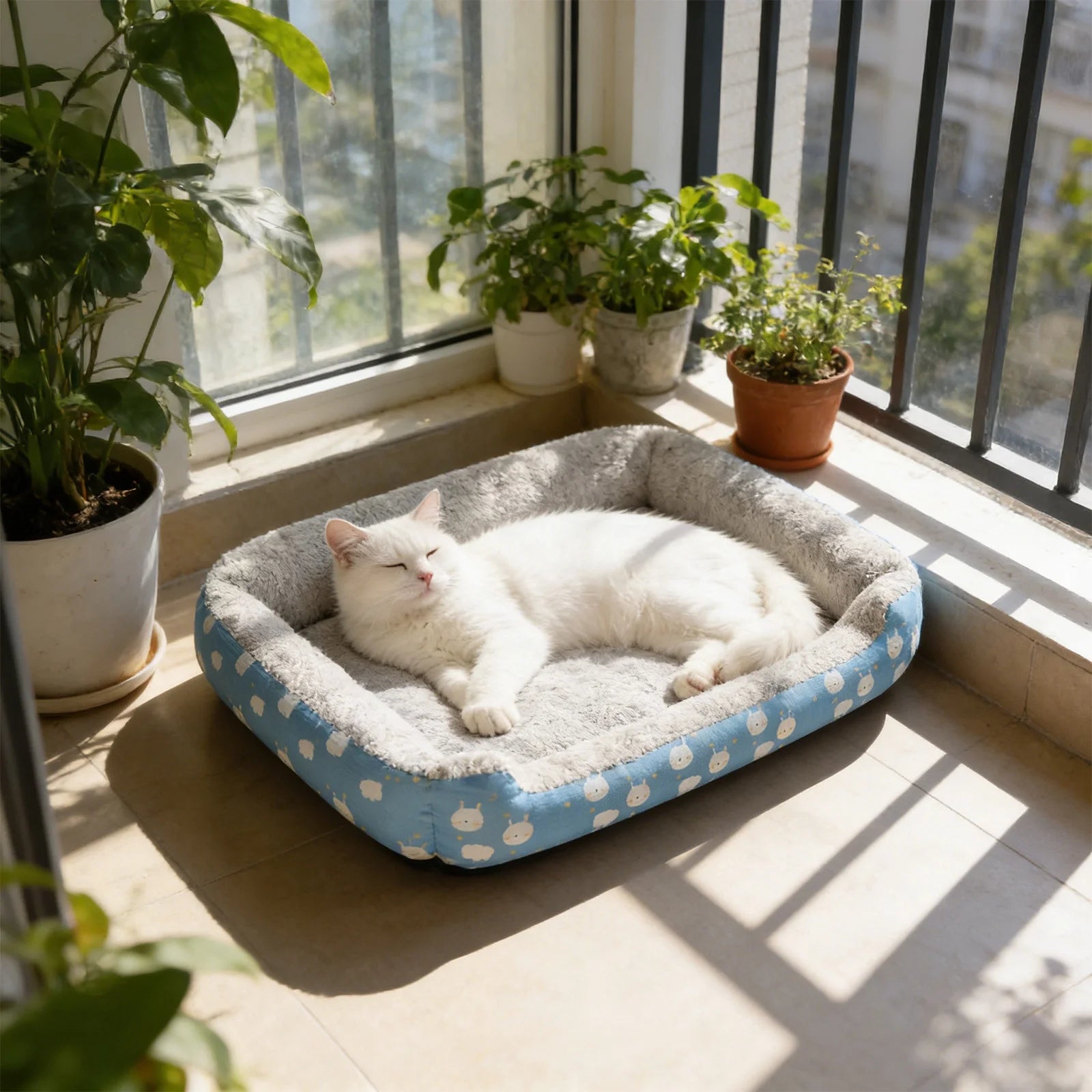 Warm Orthopedic Pet Bed Soft Sofa Mat Machine Washable Crate Pad All Season Cozy Pet Furniture for Indoor Dogs and Cats