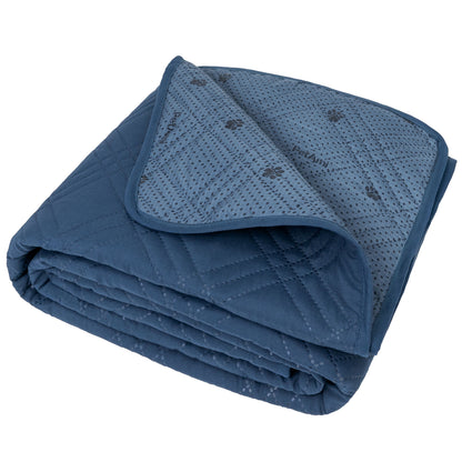 Waterproof Couch Cover for Dogs, Waterproof Pet Blanket, Reversible Furniture Cover Sofa Protector for Pet Cat Bed, Washable Waterproof Blanket Dog Cover for Couch Seat, 52X82 Blue